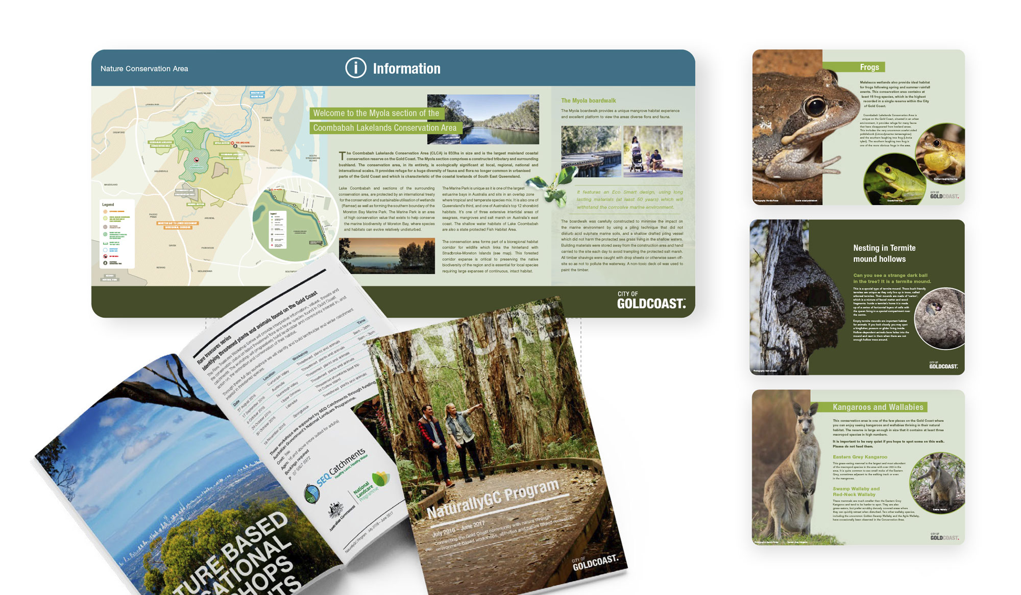 Nature conservation signage and NaturallyGC publications