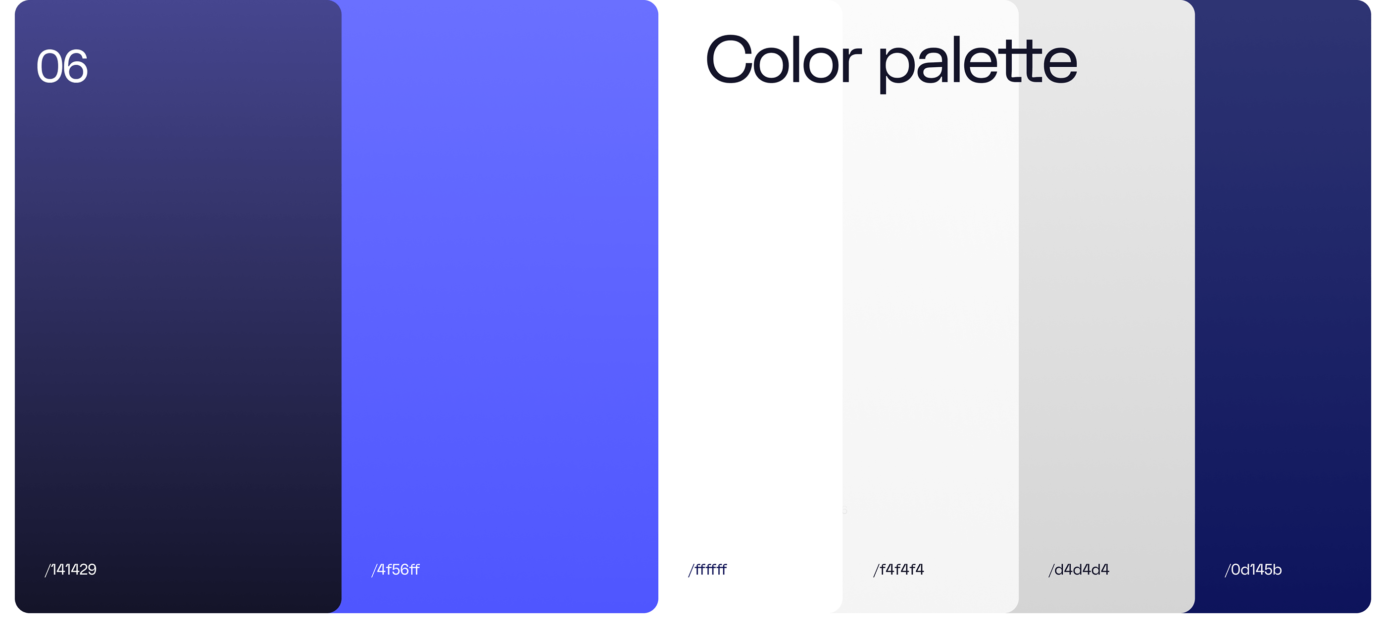 Exintech colour palette