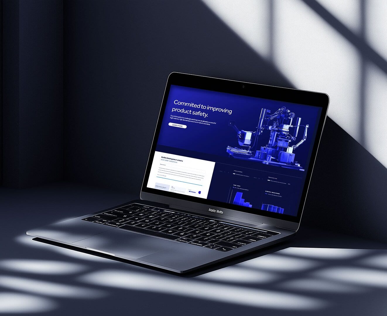 Exintech corporate stationery suite — letterhead, business cards, and envelopes