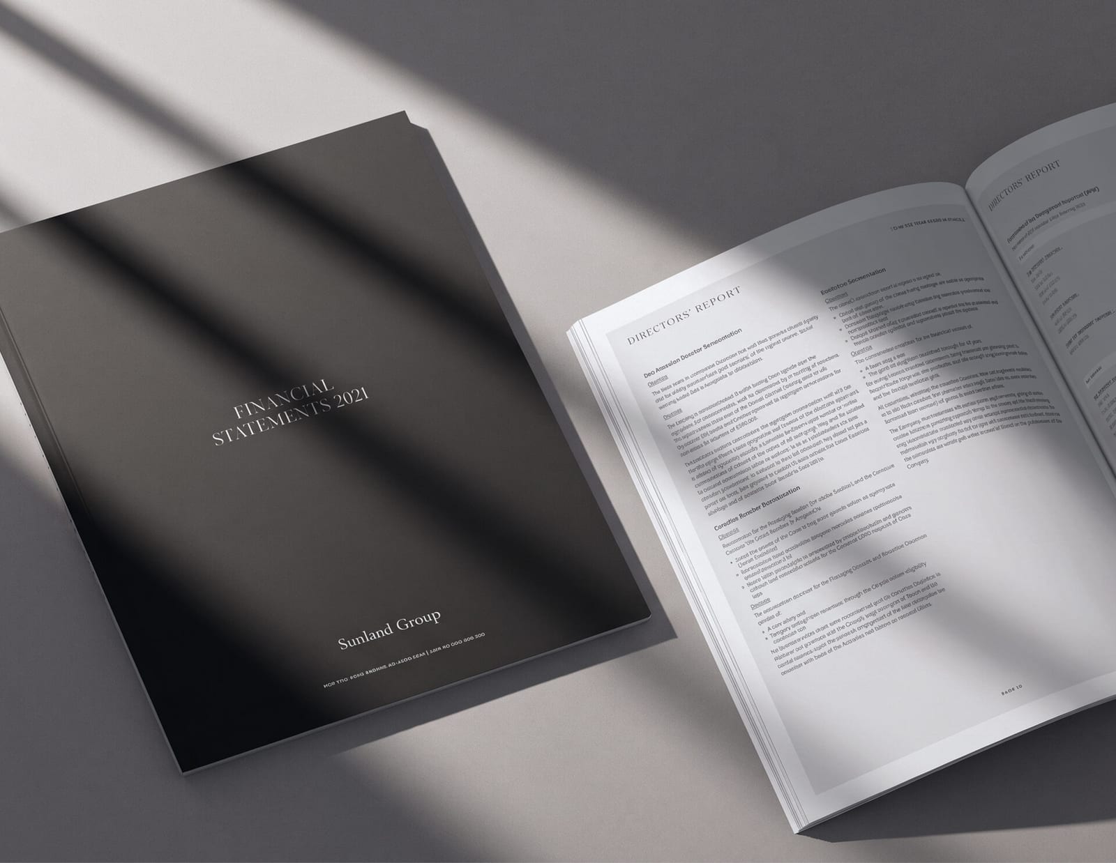 Sunland financial statements and investor reporting